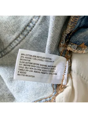 NWT Wild Fable Light Wash Denim Mini Skirtall Overall Dress thumbnail 5