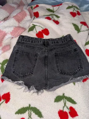 Shein Jean Shorts Black thumbnail 2