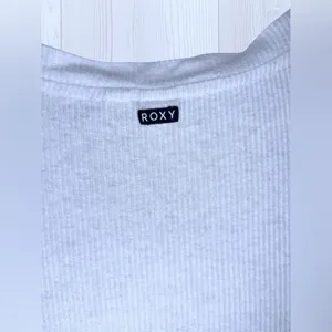 ROXY City at Night Coastal Grey Ribbed Longline Cardigan Button Front Layer thumbnail 7