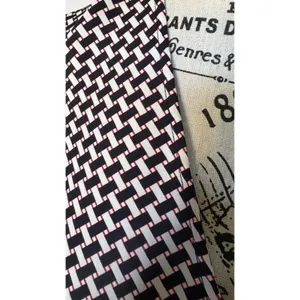 Tommy Hilfiger Women's M Wrap Blouse Geometric Print Flutter Sleeve Tie Waist thumbnail 4