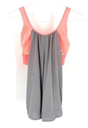 Lululemon Run Times Workout Tank Heathered Medium Grey Very Light Flare Top thumbnail 5