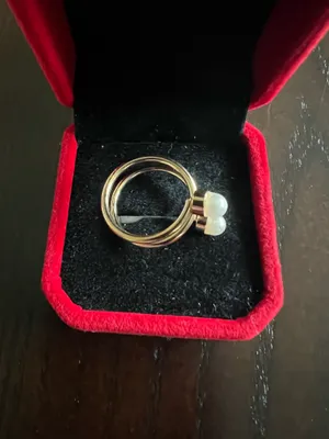 Gorgeous Golden Embellished Ring Size 7 Gold thumbnail 2