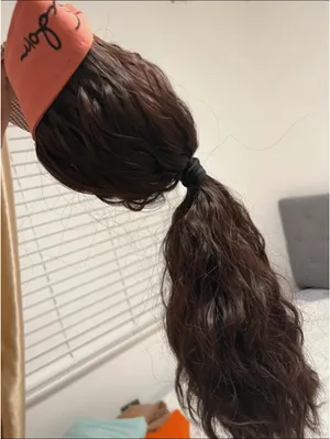 Wig with a hat Brown Size undefined thumbnail 4