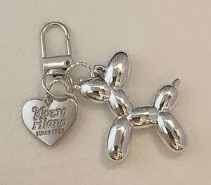Balloon Dog Car Keychain for Men Women Love Heart Keychain Charm Bag Charm thumbnail 1