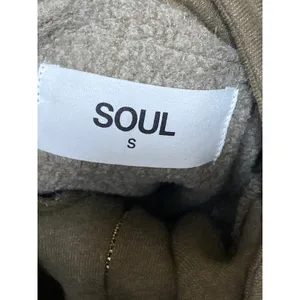 Soul Cycle Women's Olive Green GWCH Fleece Long Sleeve Half Zip Sweatshirt Sz S thumbnail 5