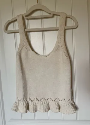 Sam Edelman peplum woven top thumbnail 1