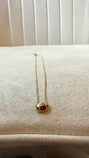 Kendra Scott Football Necklace Gold Pendant thumbnail 3