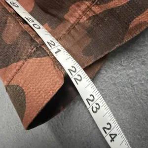 Sundry Camo Ankle Pants Womens 25 Brown Twill Pleated Crop Pockets Relaxed NWT thumbnail 13