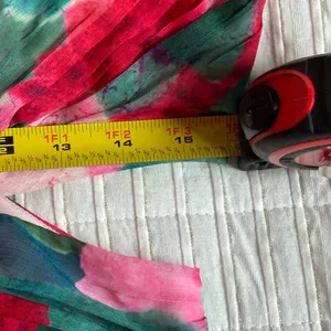 Louna multicolor floral, long puff sleeve, cutout waist mini dress romantic med. thumbnail 15