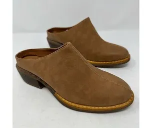 American Rag Women's Segovia Mule Clogs Saddle Brown Leather Women’s 8 New thumbnail 1