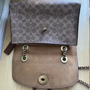 COACH Parker 30585 Pink C Logo Canvas Leather Shoulder Crossbody‎ Bag thumbnail 14