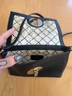 kate spade Black Crossbody Bag with Gold Turnlock thumbnail 4