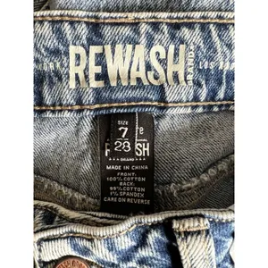 New York ReWash Women's Jean‎ Indigo Low Rise Wide Leg Size 7 Style J28121AW3 thumbnail 9