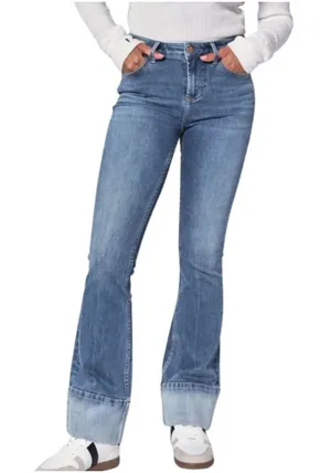 $120 NWT Dear John: Jaxtyn Cuff Bootcut Jeans thumbnail 1