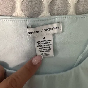 Light Blue Women's Top Size M thumbnail 2