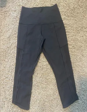 Lululemon mesh capri leggings 21” - size 4 thumbnail 2
