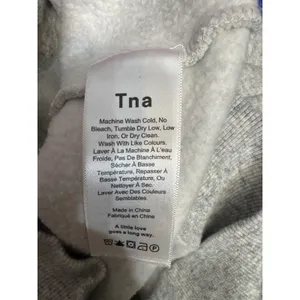 Tna Aritzia Heather Grey Quarter Zip Fleece Hoodie‎ Sweatshirt XS thumbnail 6