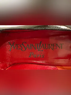 Yves Saint Laurent Women’s Size 5 Vintage YSL Black Patent Leather Pumps Heels thumbnail 9