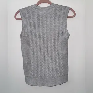 Anthropologie Joie Gray Knit Sweater Vest High Low Tank Top Women’s size small thumbnail 6