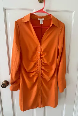 H&M Orange Dress thumbnail 1