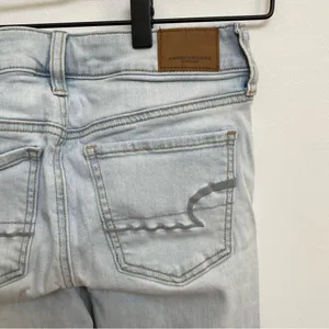 American Eagle Outfitters AEO Women's Super Stretch Light‎ Wash Jeggings Jeans 2 thumbnail 6