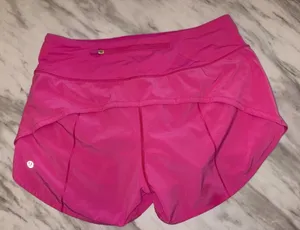 Lululemon Speed Short Pink Running Shorts Athletic Workout Size 6 thumbnail 1