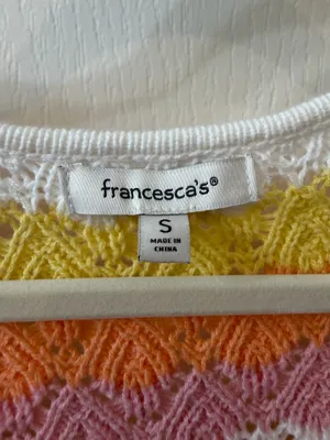 Francesca’s bright striped cardigan sweater  thumbnail 2