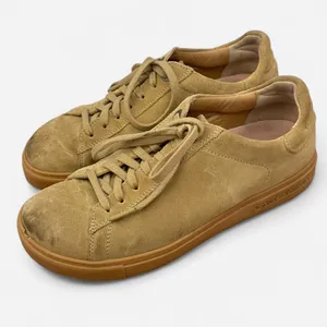 Birkenstock Bend Low Suede Lace Up Sneakers in Faded Khaki Size 39 US 8 Narrow thumbnail 5