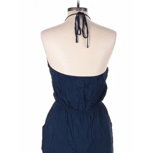 Lulus Learning to Fly Navy Halter Jumpsuit Large Coastal Casual thumbnail 6