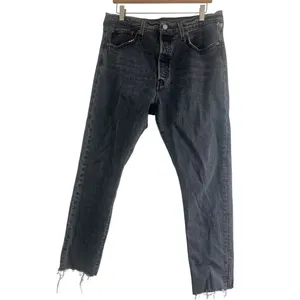 ✨LEVIS 501® ORIGINAL SKINNY WOMEN'S FRAYED HEM GREY SZ 32x28 JEANS✨ thumbnail 3
