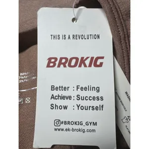 Brokig Womens‎ Seamless Racerback Sports Bra Brown Ruched Front Size S New thumbnail 3