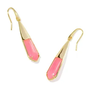 Kendra Scott Lena Stone Drop Rose Quartzite Earrings thumbnail 1