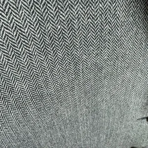 Newport News Vintage Black‎ White Chevron Wool Tweed Long Button Up Pea Coat 14 thumbnail 3
