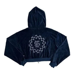 Ksubi - Ritzy Infinity Zip Front Hoodie in Black & Silver thumbnail 3