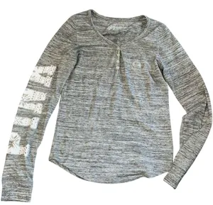 Victoria’s Secret PINK Thermal Sleep Henley Top L thumbnail 2
