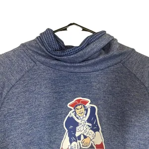 Nike NFL Dri-Fit Blue New England Patriots Historical Sweatshirt Women Sz L thumbnail 3