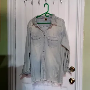 Source Unknown Distressed Jean shirt thumbnail 3