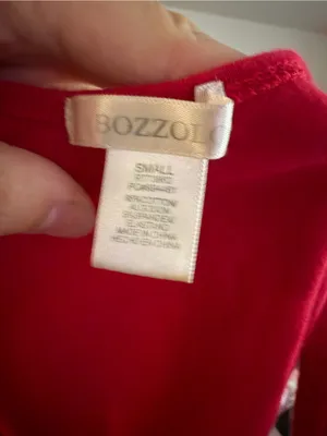 Bozzolo Bright Red V-Neck Tank Top thumbnail 2