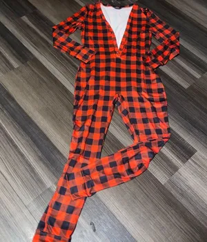 Red and Black Checkered Christmas Pajamas thumbnail 10