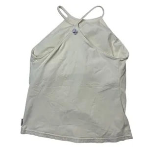 Prana Women's Halter Neck White Sleeveless Tank Top Size S size tag‎ missing thumbnail 3