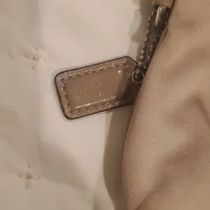 Coach Cream Satin Wristlet 8.5 X 5.5 thumbnail 3