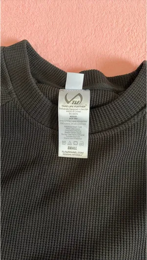 TLF waffle knit crewneck Black thumbnail 3