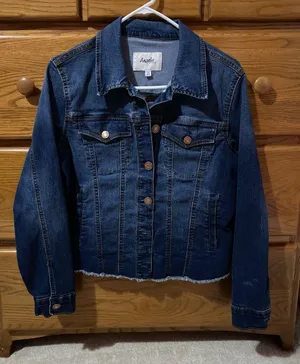 Denim Jean Jacket Blue Size M thumbnail 1