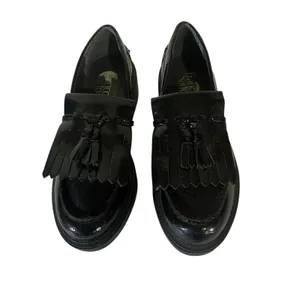 Franco Sarto Womens Kili Purple Patent Loafers Shoes 7 Medium Black Platform‎ thumbnail 6