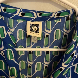 Anne Klein Blue and Green‎ Patterned Maxi Dress thumbnail 3