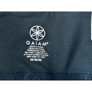 NWT Women's Gaiam Black Stretch Yoga Pants - Medium thumbnail 3