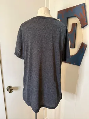 Wildfox Charcoal Cozy Crew Tee with Label Detail Sz S thumbnail 2