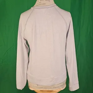 Beyond Yoga Womens Gray Leopard Favorite Raglan Crew‎ Neck Pullover Sweatshirt S thumbnail 2