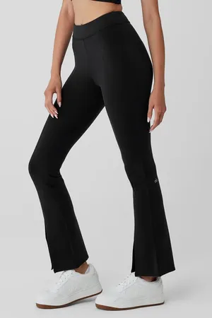 Alo Yoga High-Waist Flutter Flare Leggings Black Size Small thumbnail 1