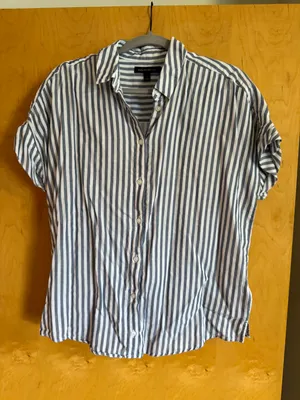 Banana Republic Striped Button Down thumbnail 1